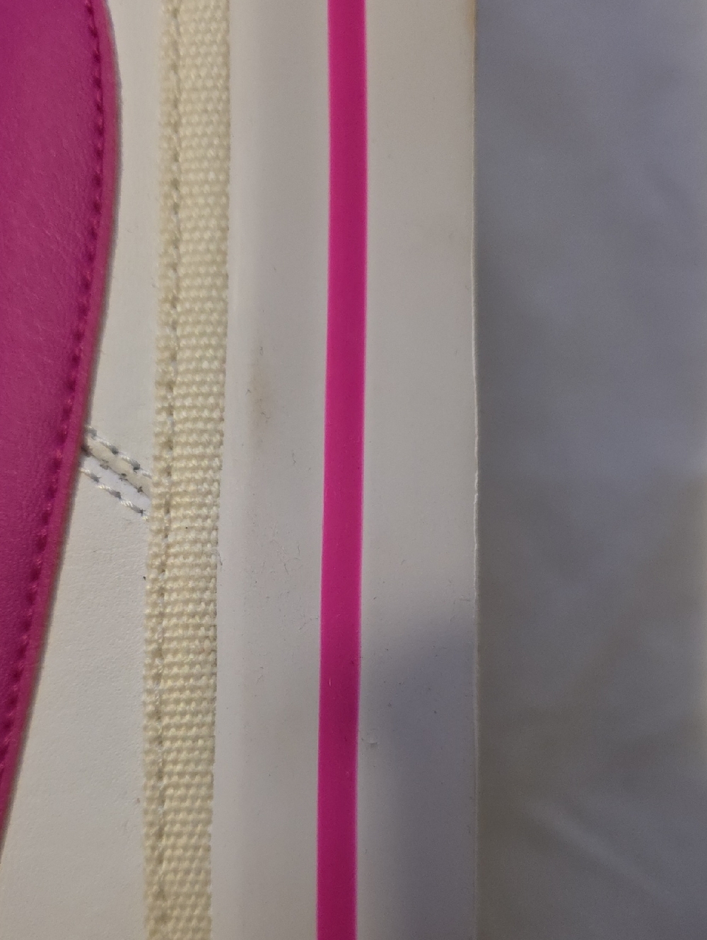 Nike Court Legacy White/laser Fuchsia Big Girls 6.5/Womens 8 - Picture 4 of 12